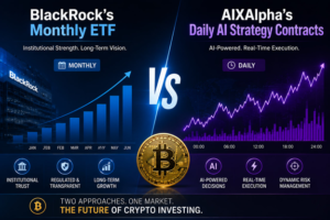 Bitcoin Income Revolution: From BlackRock’s Monthly ETF to AIXAlpha’s Daily AI Strategy Contracts